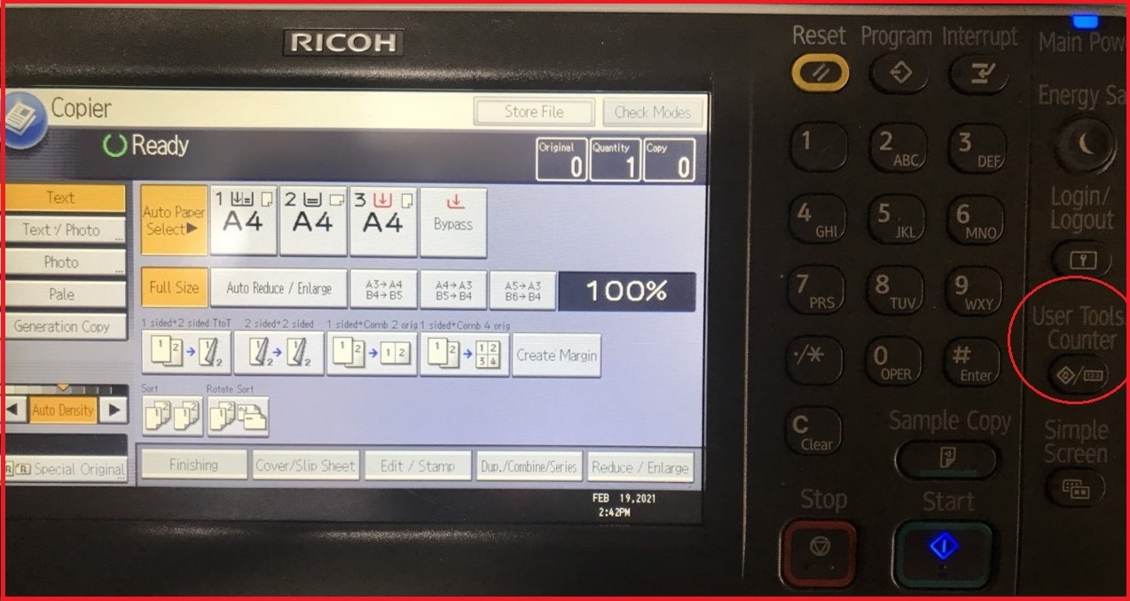 Cách xem địa chỉ IP của máy photocopy Ricoh