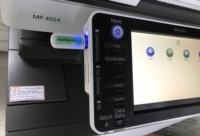 Sử dụng chức năng Scan USB máy photocopy Ricoh