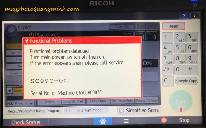 SC 990 ricoh